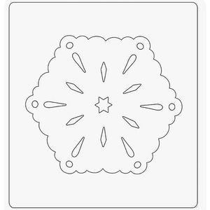 Sizzix Snowflake #4 die 4 5/8” wide (657349)